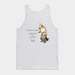 Save a Life!  Rescue & Adopt ~ Cockatiel Tank Top